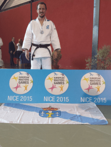 Jorge Diaz del Rio, subcampeón de III Juegos Europeos de Veteranos en Judo M2-73kg
